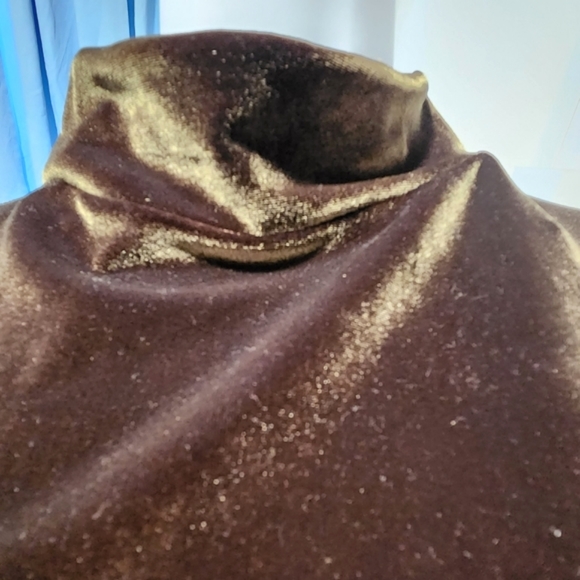 Light Green Velvet Mock Neck Stretch Bodycon Dress - Picture 7 of 11